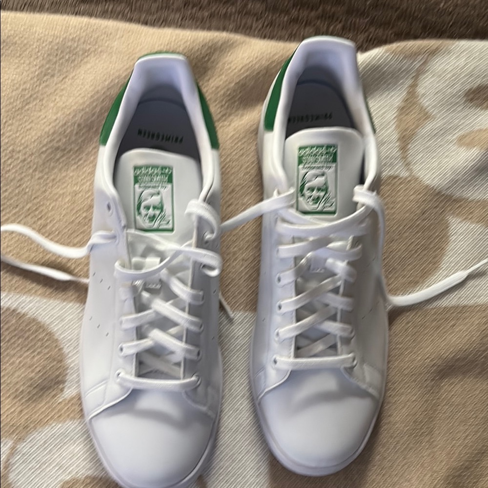 Adidas White & Green Accents Sam Smith
